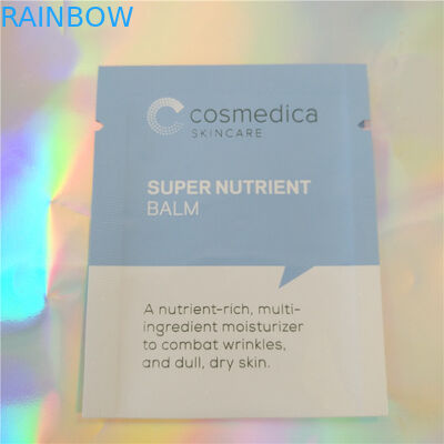 プラスチック アルミ ホイルの袋の包装のサンプル磨き粉の化粧品、3側面のシーリング化粧品のサンプル磨き粉