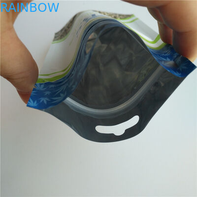 無光沢の白い麻種Resealable包装袋、プラスチック袋の包装