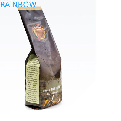 食品等級500gの弁および錫のタイが付いている再使用可能なアルミ ホイルの側面のガセットのコーヒー バッグ