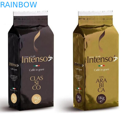 側面のガセットの弁1kgが付いているResealableプラスチック コーヒー バッグのアルミ ホイルのコーヒー豆包装袋