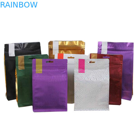 ガス抜き処理弁500g 1kgが付いている卸し売りアルミ ホイルの錫のタイの平らなブロックの底コーヒー包装袋