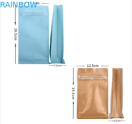 再使用可能なマットの黒いプラスチック袋の包装はコーヒー豆のための袋を立てます