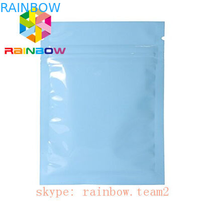 包む/小型3側面茶葉のための明白な金マイラーのジップ ロック式のアルミ ホイルの袋は磨き粉を密封しました