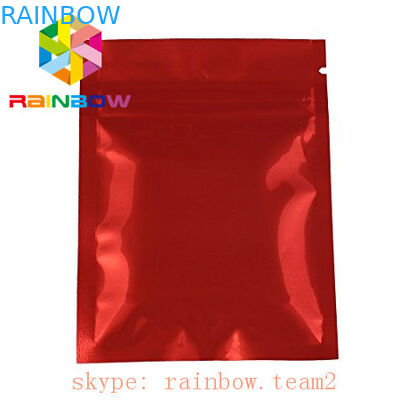 包む/小型3側面茶葉のための明白な金マイラーのジップ ロック式のアルミ ホイルの袋は磨き粉を密封しました