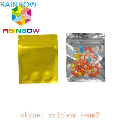 平らな3側面は表示のための明確な前部と包むレーザー光線写真マイラー ホイルの袋を密封しました