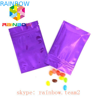 平らな形のアルミ ホイルの袋のジッパーが付いている包装の麻種袋の袋