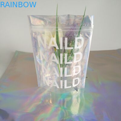 粉ボディのためのマイラー3つの側面によって密封されるレーザー光線写真ジップ ロック式袋はプロダクトをごしごし洗います