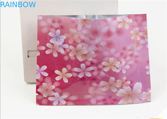 マスクのために包むカスタマイズされた3つの側面によって密封されるピンク色化粧品袋