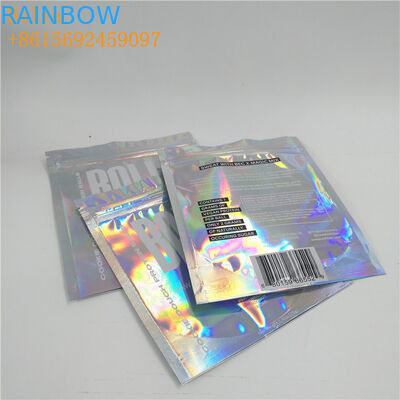 USBケーブルのために光沢のある1つの側面の明確なジッパーを包む注文の印刷ホイルの袋