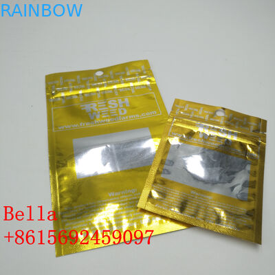 USBケーブルのために光沢のある1つの側面の明確なジッパーを包む注文の印刷ホイルの袋