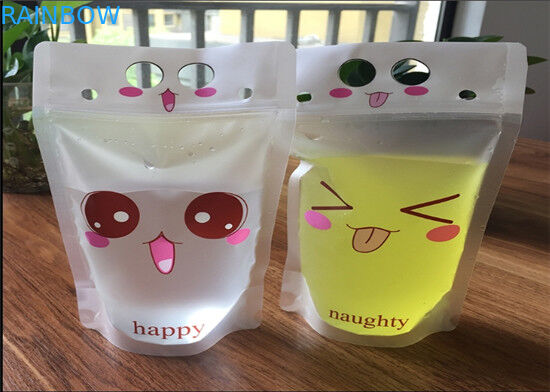 透明な100ml/200mlはジッパーとの袋のフル カラーの印刷を立てます