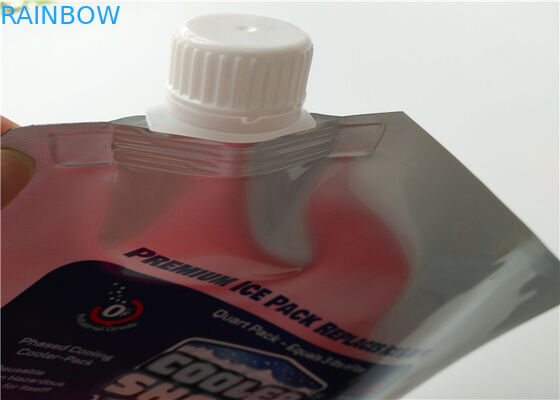 スーパーマーケットの魚介類は使い捨て可能なアルミ ホイルの絶縁されたより涼しい袋/アイス パック実を結びます