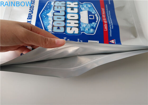 スーパーマーケットの魚介類は使い捨て可能なアルミ ホイルの絶縁されたより涼しい袋/アイス パック実を結びます