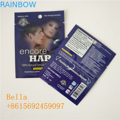 ジップ ロック式の丸薬を包むこつの穴のプラスチック袋はロゴの印刷を用いるプラスチック ジッパー ホイル袋を袋に入れます