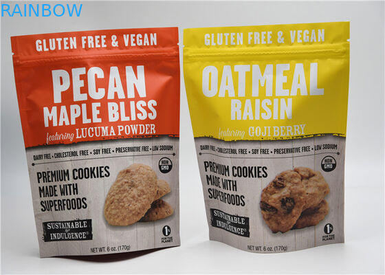 軽食袋の包装を立てて下さい