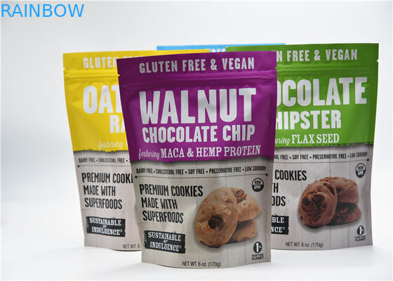 軽食袋の包装を立てて下さい