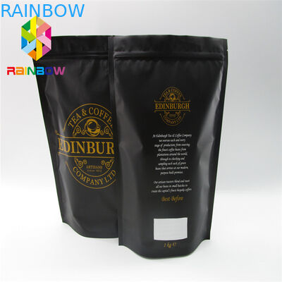 ヒート シールされる薄板にされたアルミ ホイルのプラスチック袋の包装は弁が付いている袋を立てます