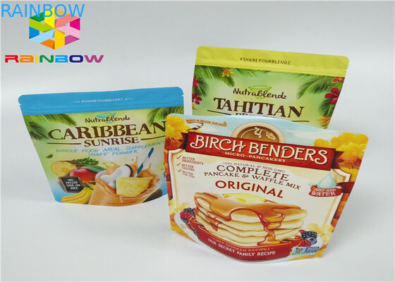 乳しよう蛋白質の粉袋のパッキング/Pagsを包む純粋なアルミ ホイルの乳しよう蛋白質の粉は/ジップ ロック式袋を立てます