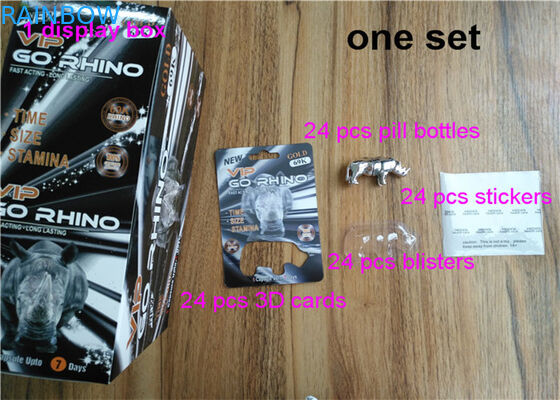 3D効果の狂気のサイ69のサイ7のカプセルの性の丸薬は男性の強化の丸薬包装箱およびまめ3dカード/箱を梳きます