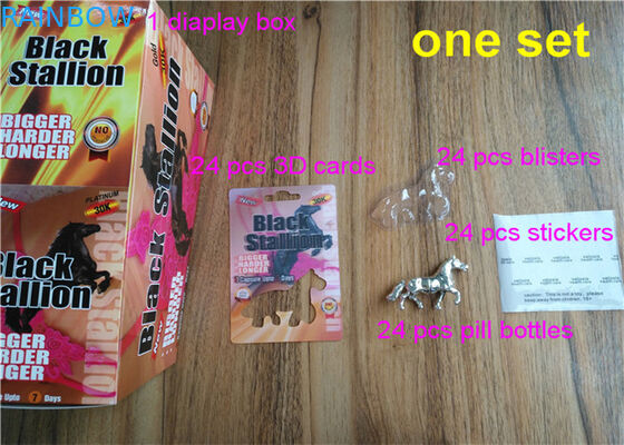 3D効果の狂気のサイ69のサイ7のカプセルの性の丸薬は男性の強化の丸薬包装箱およびまめ3dカード/箱を梳きます