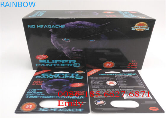 性の強化の丸薬のための光沢のあるラミネーションを包む塗被紙のまめカード