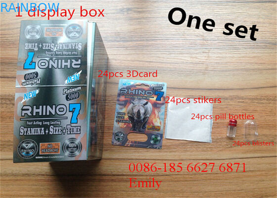 浮彫りになる表面効果と包む便利なサイの丸薬プラスチック包装