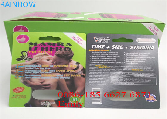 浮彫りになる表面効果と包む便利なサイの丸薬プラスチック包装