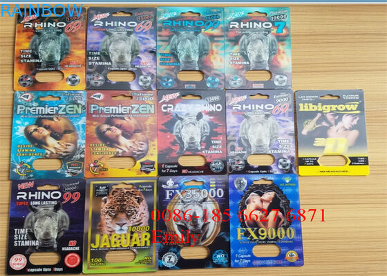 浮彫りになる表面効果と包む便利なサイの丸薬プラスチック包装