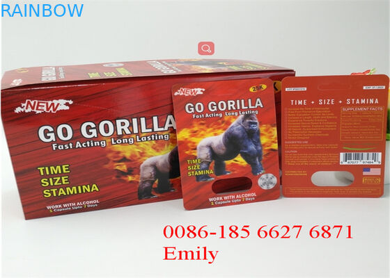 薬効がある丸薬のためのカスタマイズされたサイズを包む紫外線印刷のプラスチックまめ