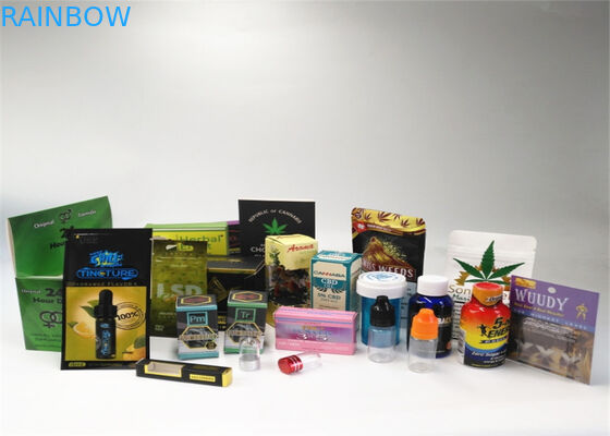 透明な色のアルミ ホイルの草の香包装の無光沢OPPの材料