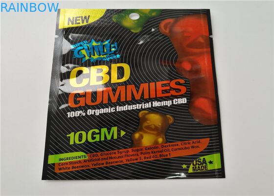 透明な色のアルミ ホイルの草の香包装の無光沢OPPの材料