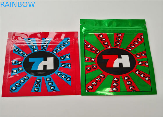 透明な色のアルミ ホイルの草の香包装の無光沢OPPの材料