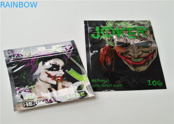 透明な色のアルミ ホイルの草の香包装の無光沢OPPの材料