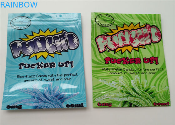 透明な色のアルミ ホイルの草の香包装の無光沢OPPの材料