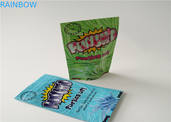 透明な色のアルミ ホイルの草の香包装の無光沢OPPの材料