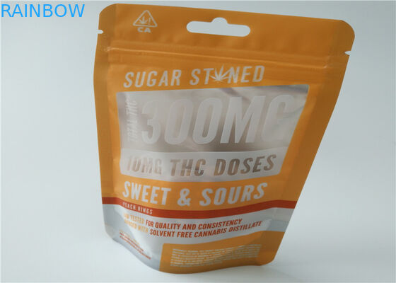 透明な色のアルミ ホイルの草の香包装の無光沢OPPの材料