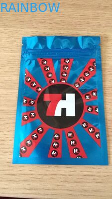 光沢のあるホイルのプラスチック ジッパー袋7hの注文のラベルはCBDの種のカプセルのために印刷しました