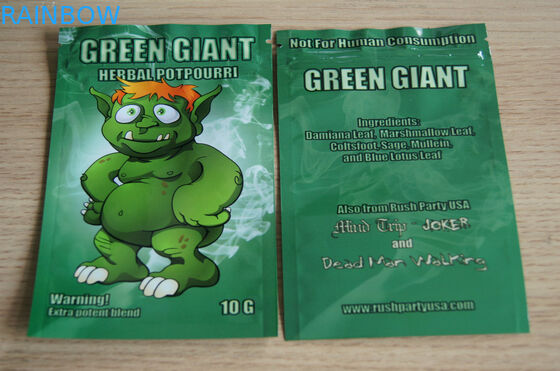 タバコの許可のための再生利用できる注文のロゴを包む明確な前部草の香