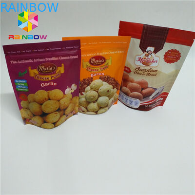 多彩上のジップ ロック式の破損のノッチが付いている袋袋のマットの表面を立てて下さい