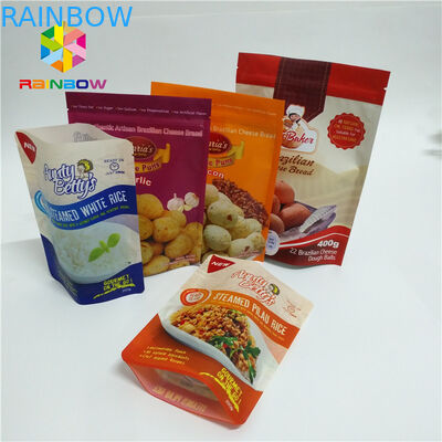 多彩上のジップ ロック式の破損のノッチが付いている袋袋のマットの表面を立てて下さい