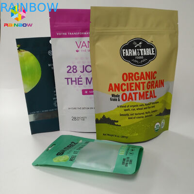 多彩上のジップ ロック式の破損のノッチが付いている袋袋のマットの表面を立てて下さい