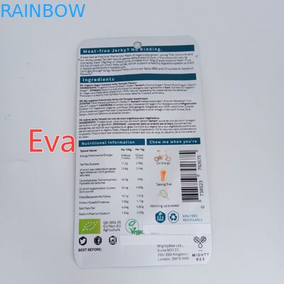 マイラーのジッパーの習慣はココナッツ急な動き/ドライ フルーツのための軽食袋の純粋なプラスチックを印刷しました