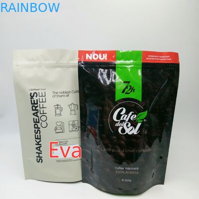 銀製のプラスチックはコーヒー茶粉の包装のために無毒な袋袋500gを立てます