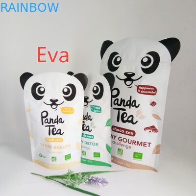 銀製のプラスチックはコーヒー茶粉の包装のために無毒な袋袋500gを立てます