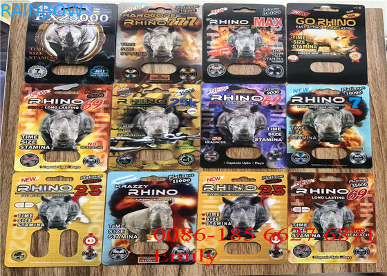 包む商標のまめカード サイの丸薬プラスチックまめの包装