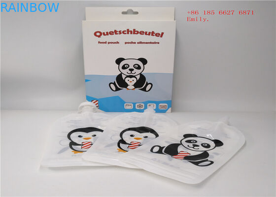 フルーツ ジュースのためのプラスチック圧搾の食品等級を包む再使用可能な口の袋