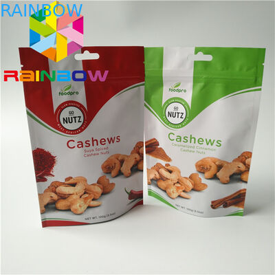 乾燥したナットは透明な色との環境友好的包む袋を立てます