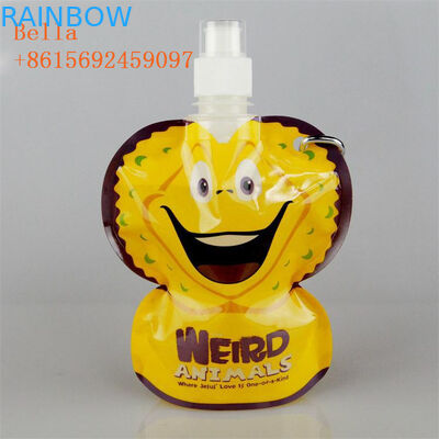 カスタムプリント スプートバッグ 飲み物用 リサイクル用透明液体スプートバッグ