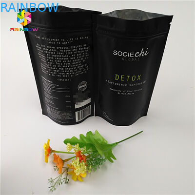 ミラースナックバッグのラミネート 牛肉粉末ナッツ用のアルミホイルジッパーバッグ