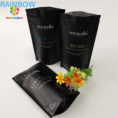 ミラースナックバッグのラミネート 牛肉粉末ナッツ用のアルミホイルジッパーバッグ